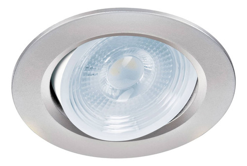 Empotrado, Redondo, 5 W, 6500k, Led, Plata