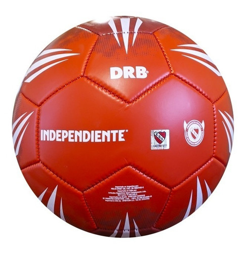 Imagen 4 de 5 de Pelota Futbol Independiente Rojos Nº5 Drb Dribbling Cocida