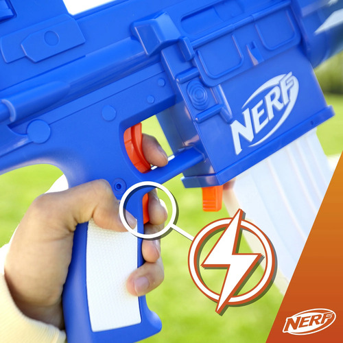 Pistola De Juguete Nerf F4108s21 - Diversión Asegurada Azul Y Blanco