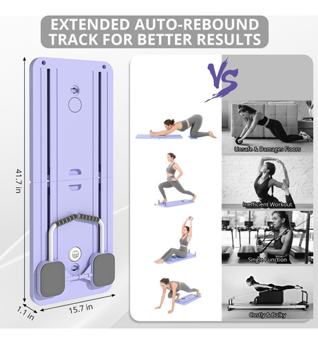 Tabla De Pilates Violeta Multiuso Para El Hogar 5 En 1
