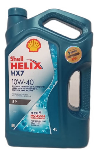 Aceite Shell Helix Hx7 10w-40 4lt Tecnologia Sintetica 