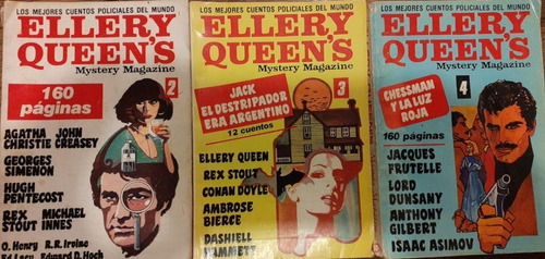 Ellery Queen's Mystery Magazine. Nos 2, 3 Y 4 - 1976. Orion 