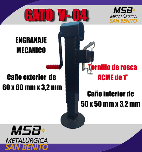 Pata Criquet Manija Costado De Trailer Gato Nivelador