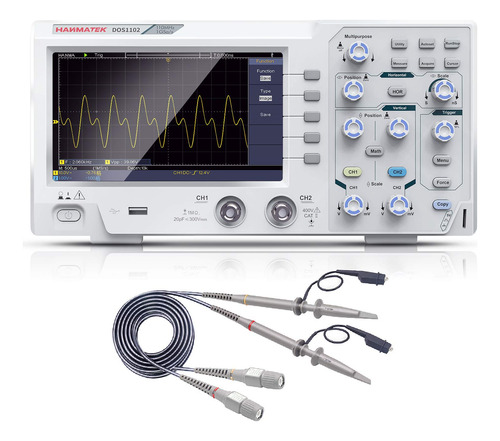 Hanmatek - Osciloscopio Digital Dos1102 De Ancho De Banda De