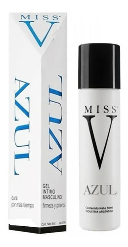 Gel Masculino Para Lubricación Miss V Azul 50ml