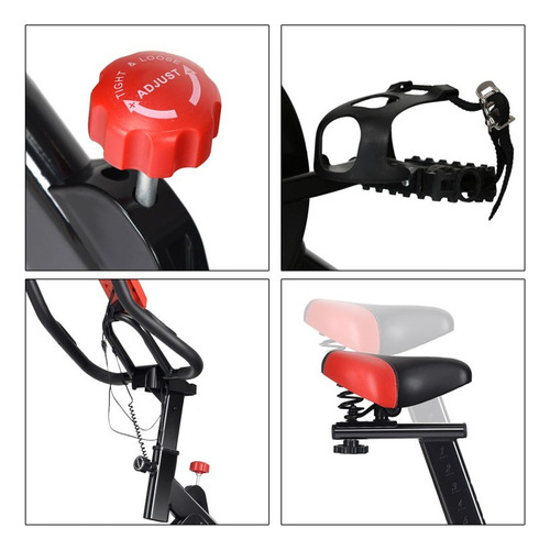 Bicicleta Estática Sensor Frecuencia Cardíaca Y Pantalla Lcd