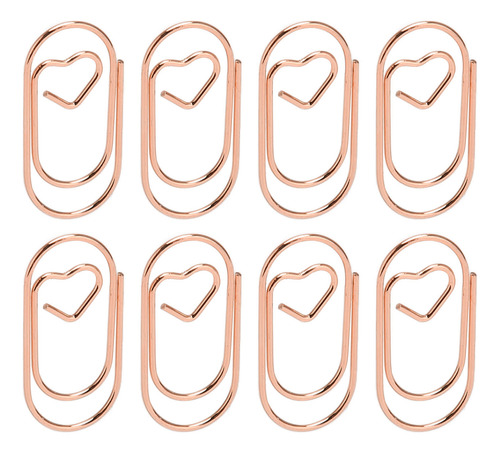 Lindos Clips De Papel, 100 Unidades, Portátiles, Con Forma D