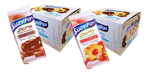 Kit 2disp Bolinho Suavipan Baunilha/morango-choco/choco 480g