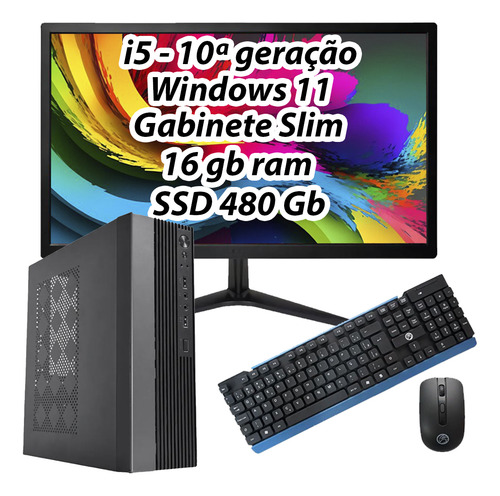 Cpu Mini Monitor 19 Intel Core I5 10a Ger 16gb Ssd 480 Win11