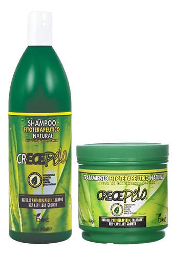 Crece Pelo Shampoo 965ml + Mascara 454gr Pack C/2