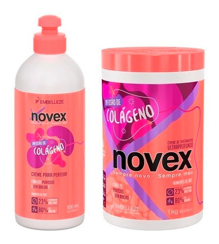 Novex Kit Infusion Colageno Tratamiento - g a $103