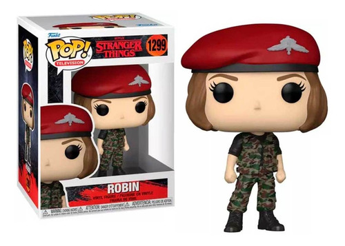 Imagen 2 de 2 de Figura De Accion Robin 1299 Stranger Things Hermanos Duffer Funko Pop