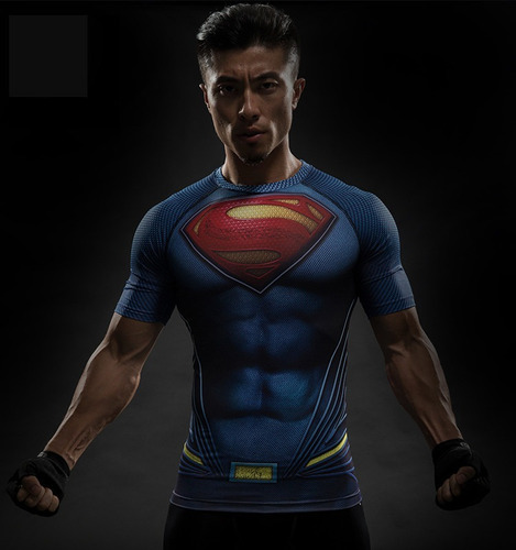 Camisa Compressão Superman Impressão 3d T-shirt