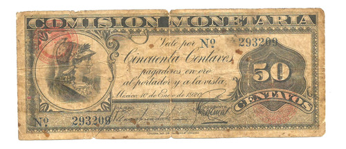 Billete Muy Antiguo De Revolucion (uno)