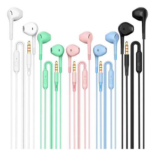 Auriculares Auriculares 5 En Un Paquete, Auriculares Con Cab