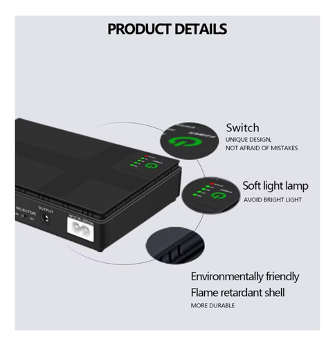 Mini Ups Para Modem Wifi Internet Poe Usb 10400 Mah