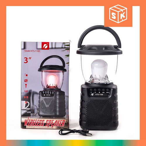 Imagen 3 de 10 de Parlante Bluetooth Camping Radio Led Rgbw Inalambrico Farol