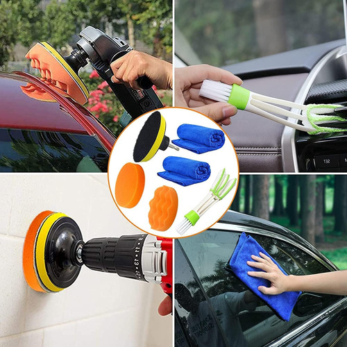 Juego De 16 Cepillos Pequeños Para Limpieza De Coches