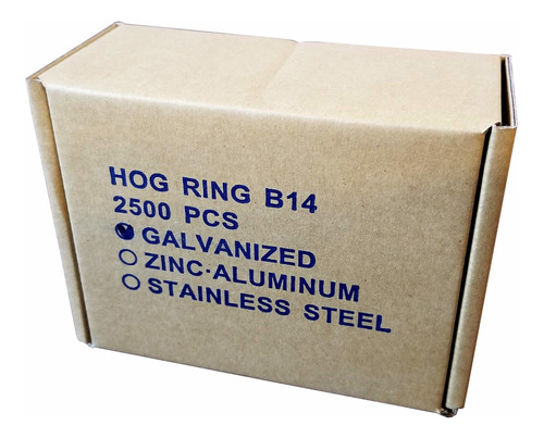 Hog Rings 9 16 Galvanizado Your Choice Sharp Blunt Ave