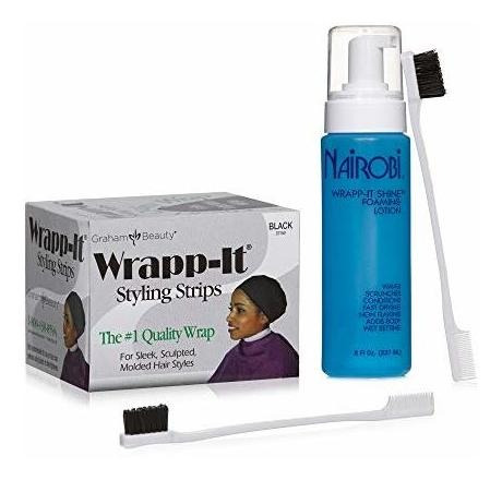 Nairobi Wrapp It Rayas Grisham Belleza Paquete Con V3wrr