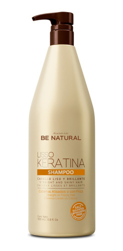 Be Natural Shampoo Lisso Keratina 1 Litro