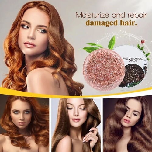 1* Barra De Shampoo Orgânica Para Escurecer Cabelos Brancos