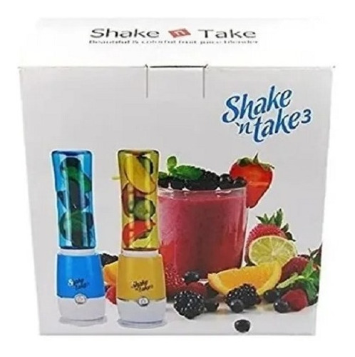 Juguera Portátil Shake'n Take Licuadora 2 Vasos Batidora