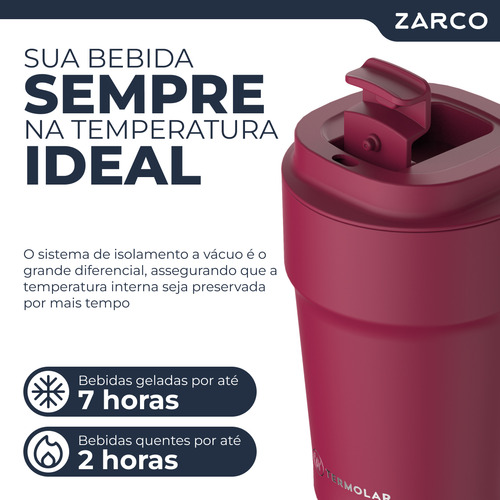 Copo Térmico Original Uniq 380ml Com Tampa Café Chá Termolar