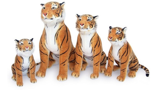 Peluche Numi Tigre Sentado 70 Cm Animales Realistas