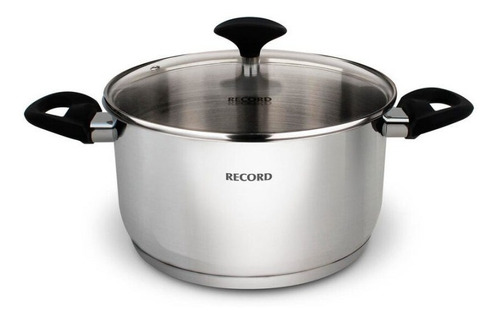 Olla De Acero Inoxidable De 22cms 4.4l Record C/tapa Cocina 