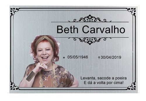 Placa Para Jazigo Túmulo Lápide Homenagem Sergipe Aracaju Se