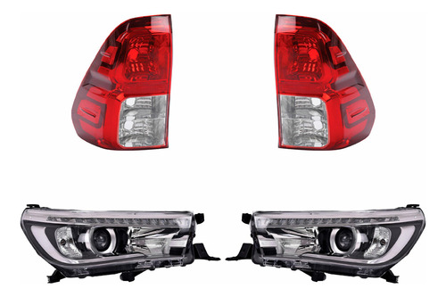 Kit Faros Y Calaveras Depo Hilux Toyota 2016 - 2020