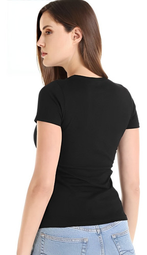 Playera Mujer Basica Eurocotton