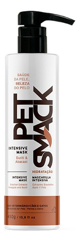 Intensive Mask Pet Smack 450g - Hidratação Intensiva Fragrância Buriti E Abacaxi Tom De Pelagem Recomendado Claros E Escuros
