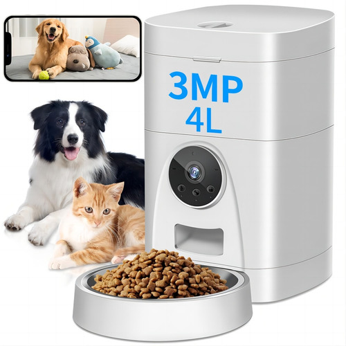 Ojo® 2k Automatic Pet Feeder With Camera 2-way Audio Wifi