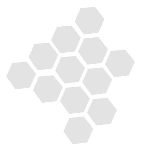 12 Piezas Hexagonales De Pared Adornos De Espejo Plata