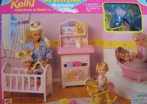 Barbie Kelly My Very Own Nursery Playset 1997 Arcotoys Matte