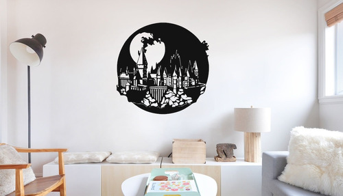 Cuadro Hogwarts - Harry Potter - Mdf Calado 40x40cm