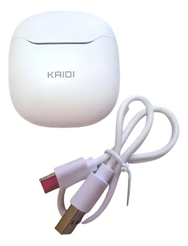 Fone De Ouvido Sem Fio Bluetooth 5.1 Kaidi Kd772 Cor Branco Branco