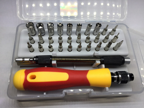 Imagen 3 de 10 de Kit Destornilladores Celulares 33 Pc Torx iPhone LG Samgung