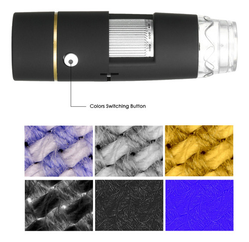 Luz De Microscopio Con Soporte, Lupa Digital Con Usb