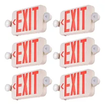 Comprar 6 Pack Señal De Salida Exit Led Luces Emergencia Letrero Msi