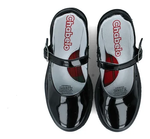 Flats Ballerinas Zapatos Escolares Chabelo Ni a Charol 18.0