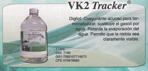 Vk2 Tracker® 1 Litro Para Termonebulizar, Precio Por Docena