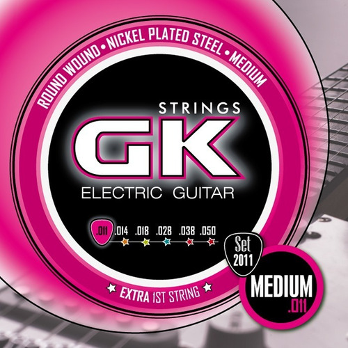 Encordado Para Guitarra Eléctrica Gk Calibre .011