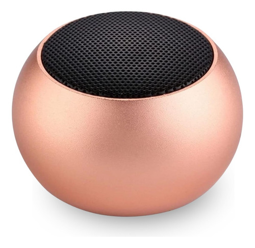 Caixinha Som Bluetooth Tws Metal Amplificada Mini Speaker 3w Cor Rosa 110v/220v