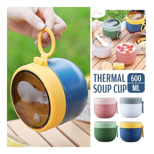 Termo Para Comida Fría O Caliente 600 Ml