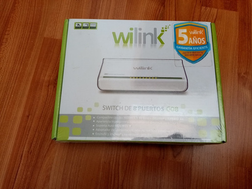 Imagen 1 de 1 de Switch De 8 Puertos Wilink Mod. C08