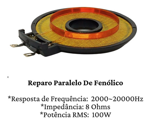 Kit 6 Reparos Tweeter St200 Completo Corneta 100w St 200
