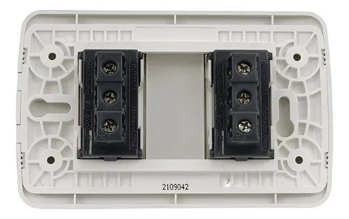 Enchufe Toma Doble 10a + 10/16a 250v Blanco/plata Lexo